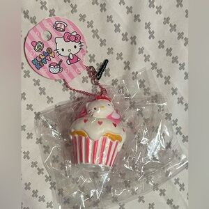 RARE Hello Kitty Pink and White Cupcake Squishy